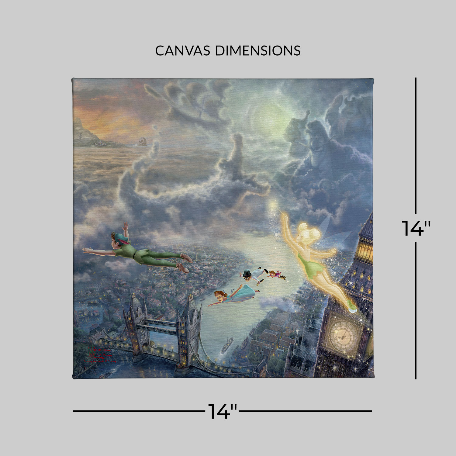 Tinker Bell and Peter Pan Fly to Never Land