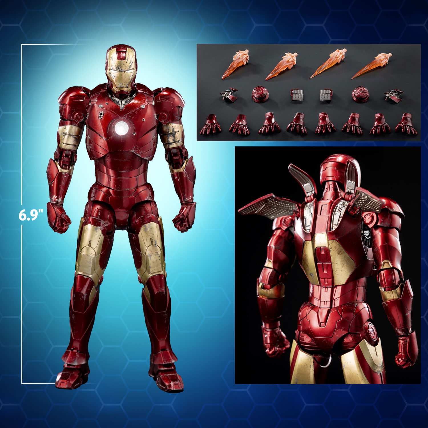 DLX Iron Man Mark 3 (Battle Damaged)