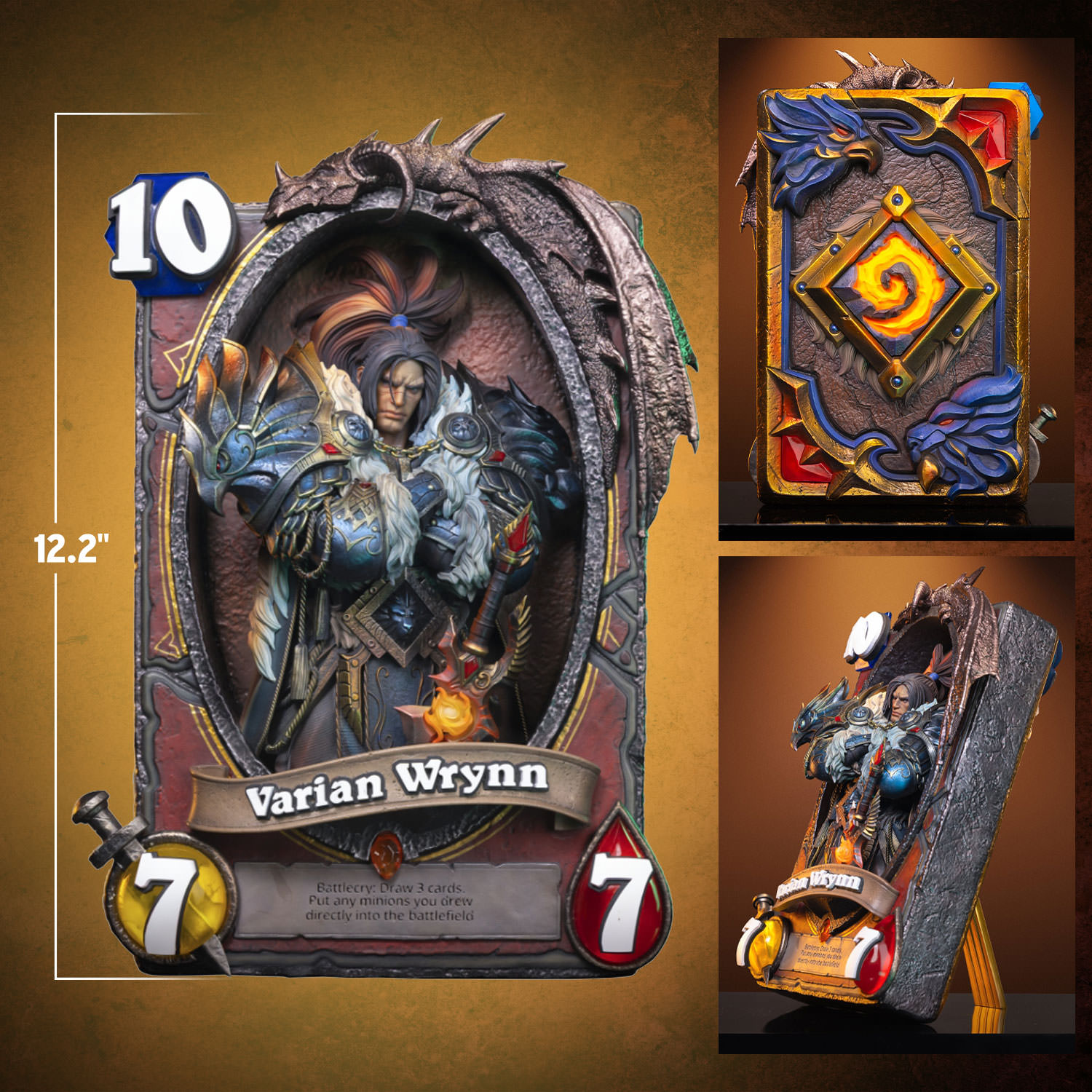 Varian Wrynn 3D Art Frame