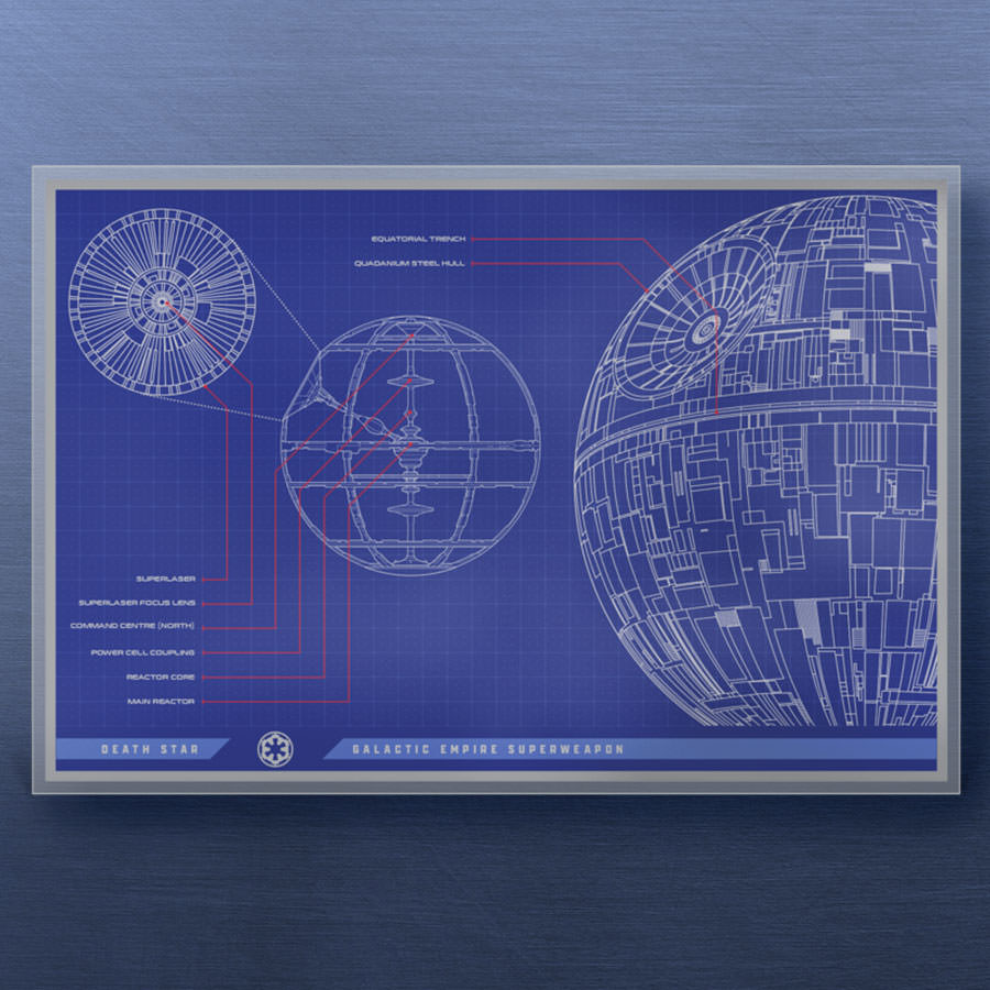 Death Star™ Blueprint Foil