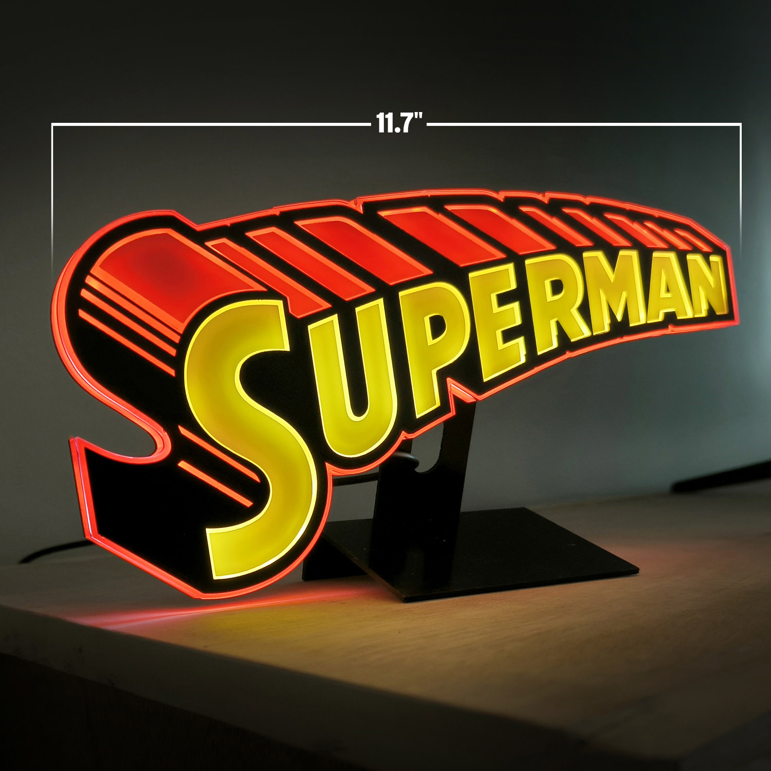 Vintage Superman LED Logo Light (Small)