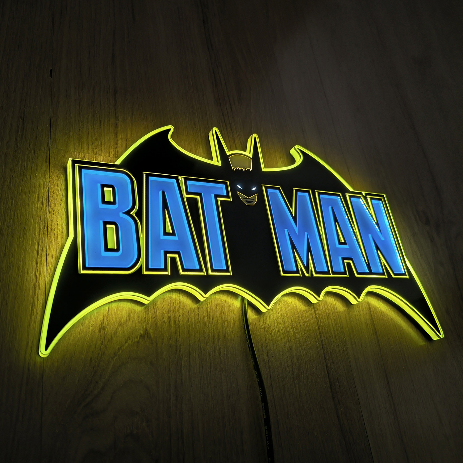 Vintage Batman LED Logo Light (Small)