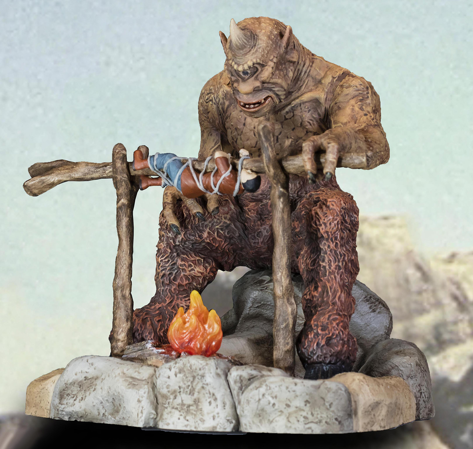 Cyclops Barbecue Diorama Scene