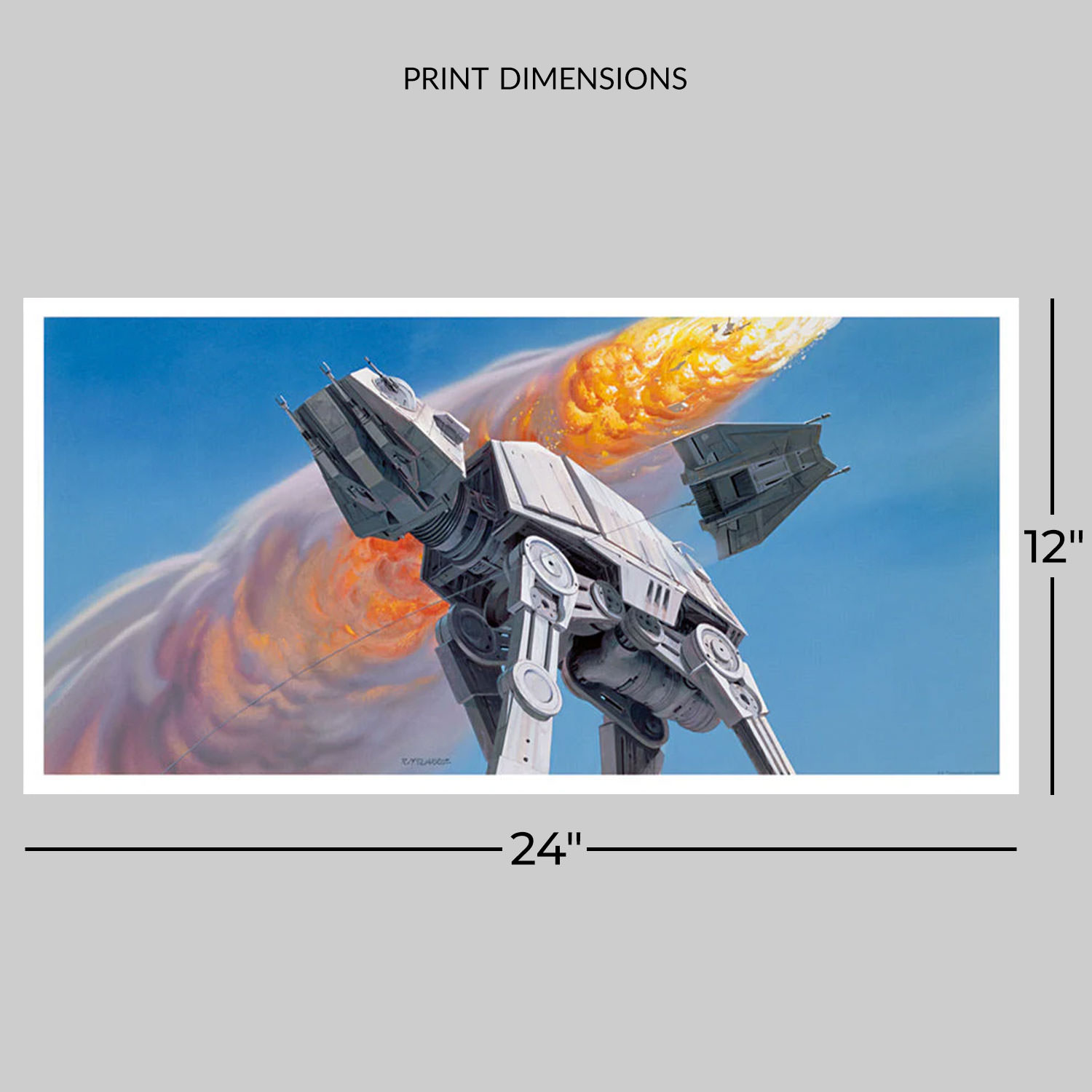 Imperial Walker and Snowspeeder