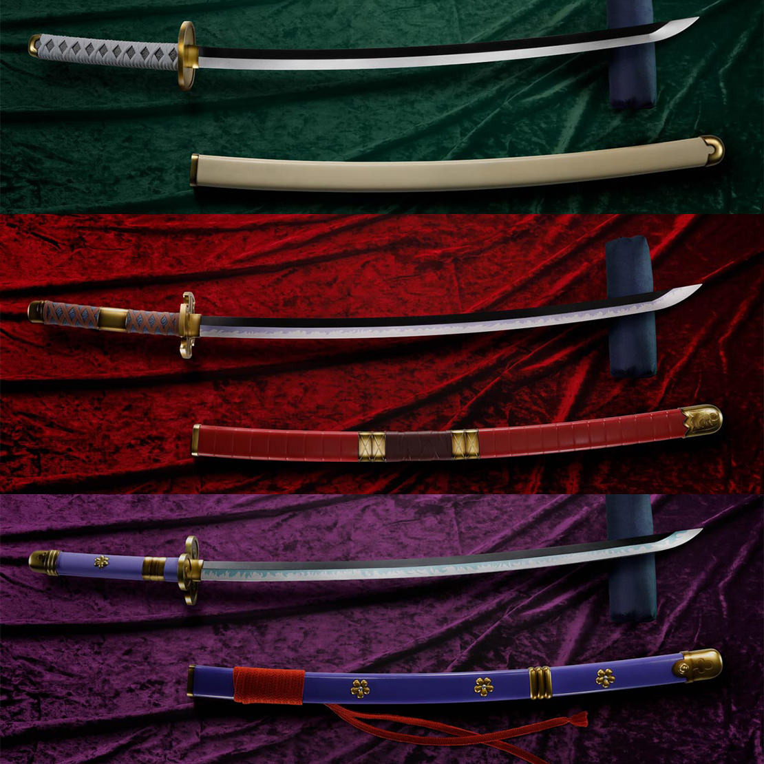 Rorona Zoro Three Sword Style Set