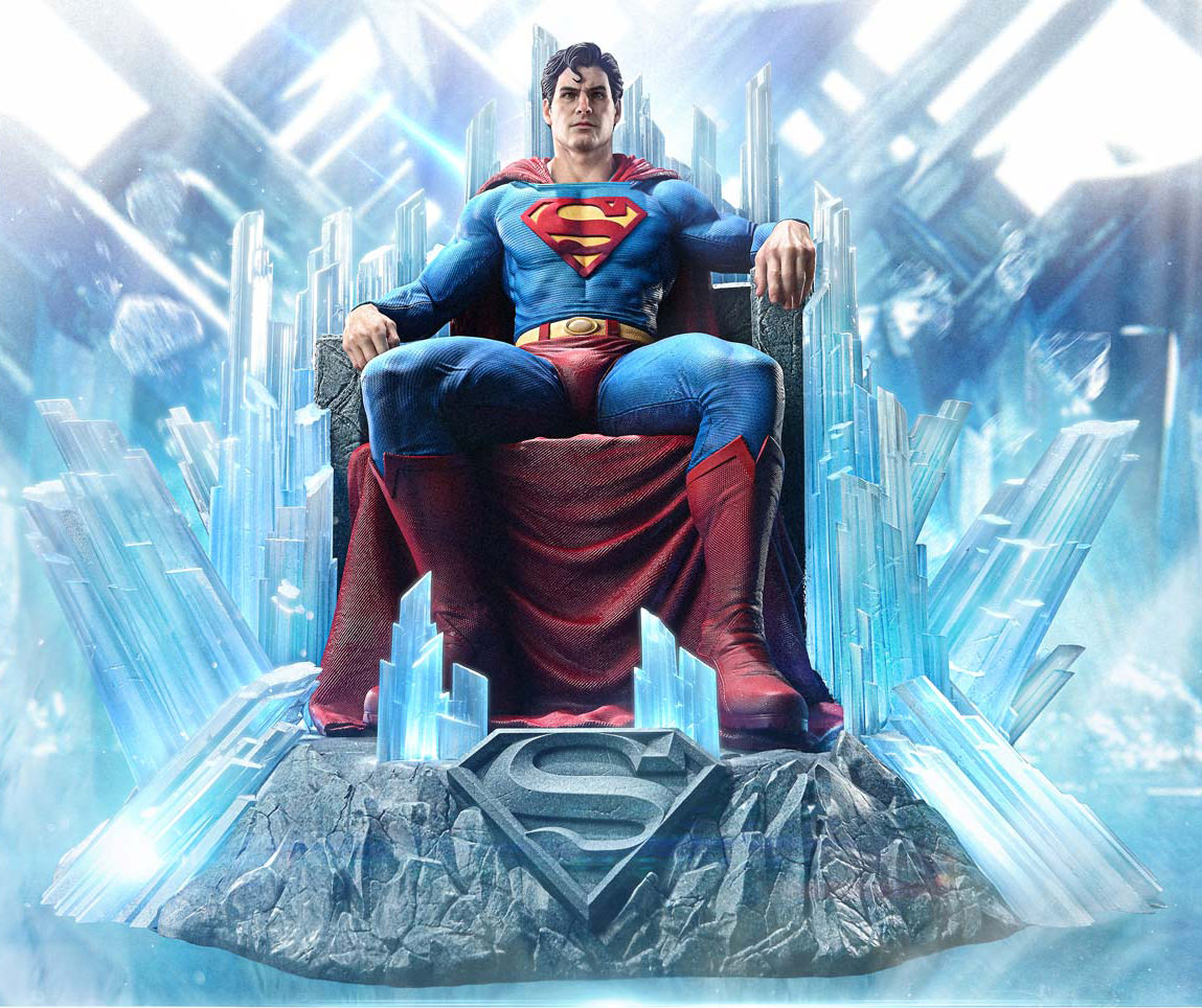 Superman Fortress of Solitude on Throne