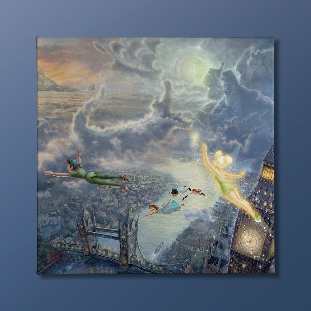 Tinker Bell and Peter Pan Fly to Never Land