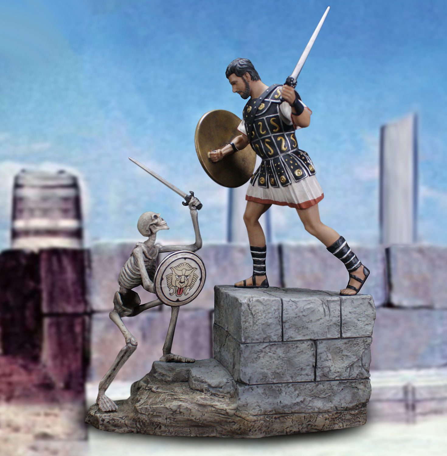 Skeleton Battle Scene