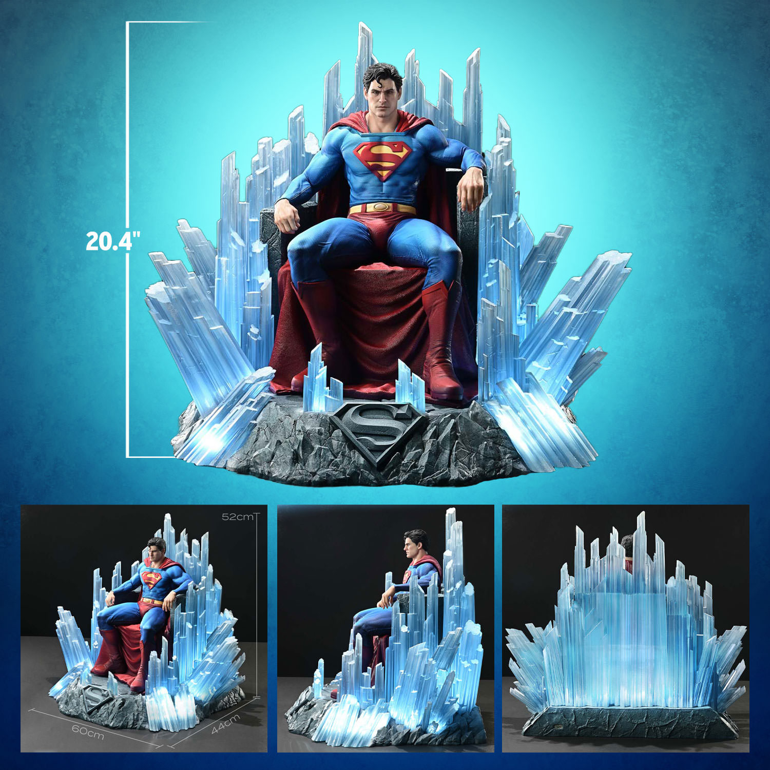 Superman Fortress of Solitude on Throne