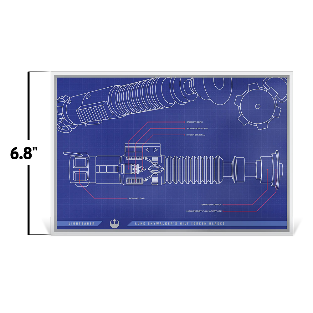 Skywalker Lightsaber™ Blueprint Foil