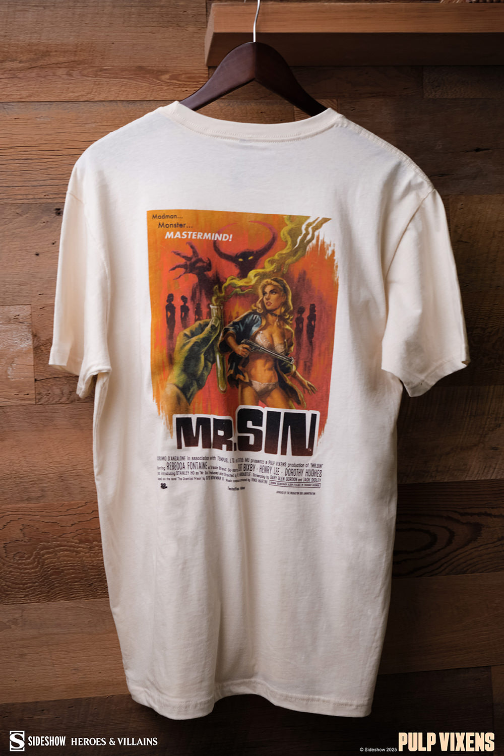 Pulp Vixens: Mr. Sin T-Shirt (Natural)