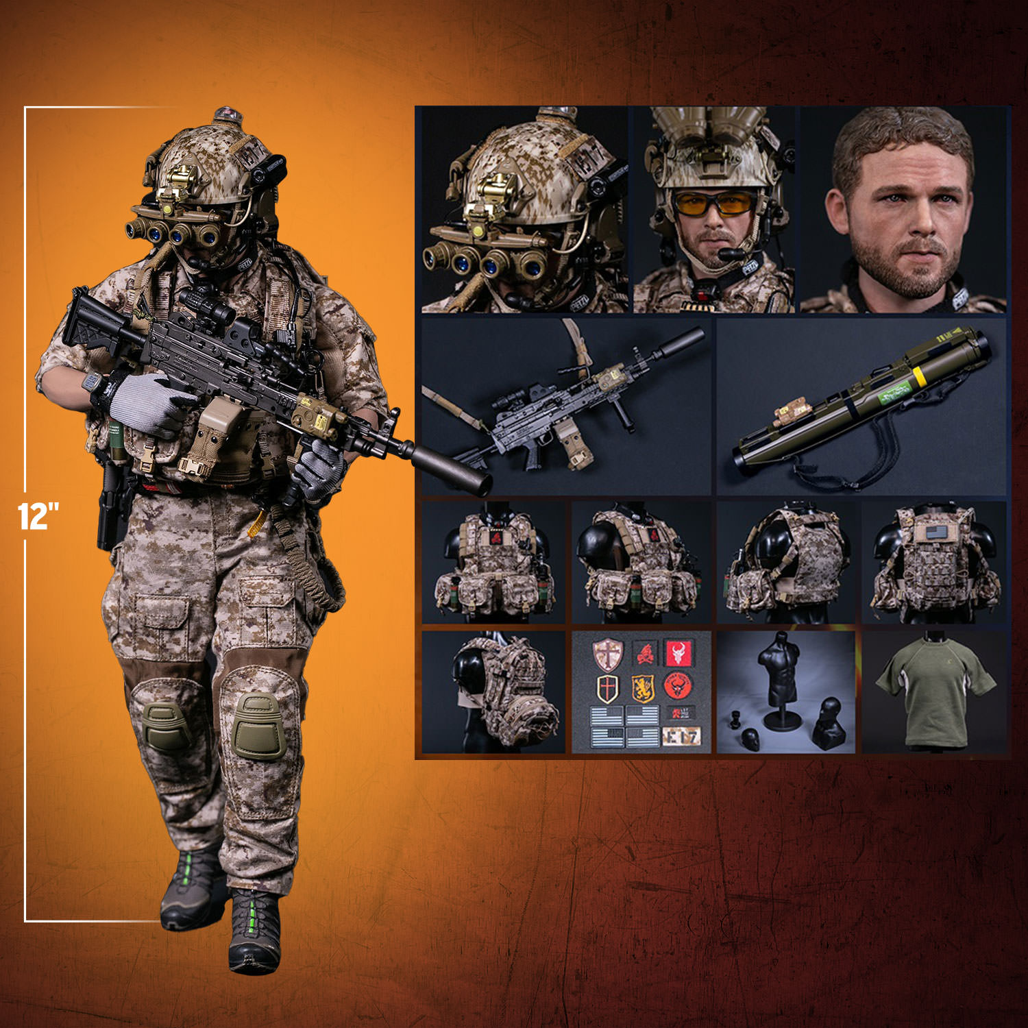 GERONIMO DEVGRU - MK46 MOD1 Gunner (Operation Neptune Spear)