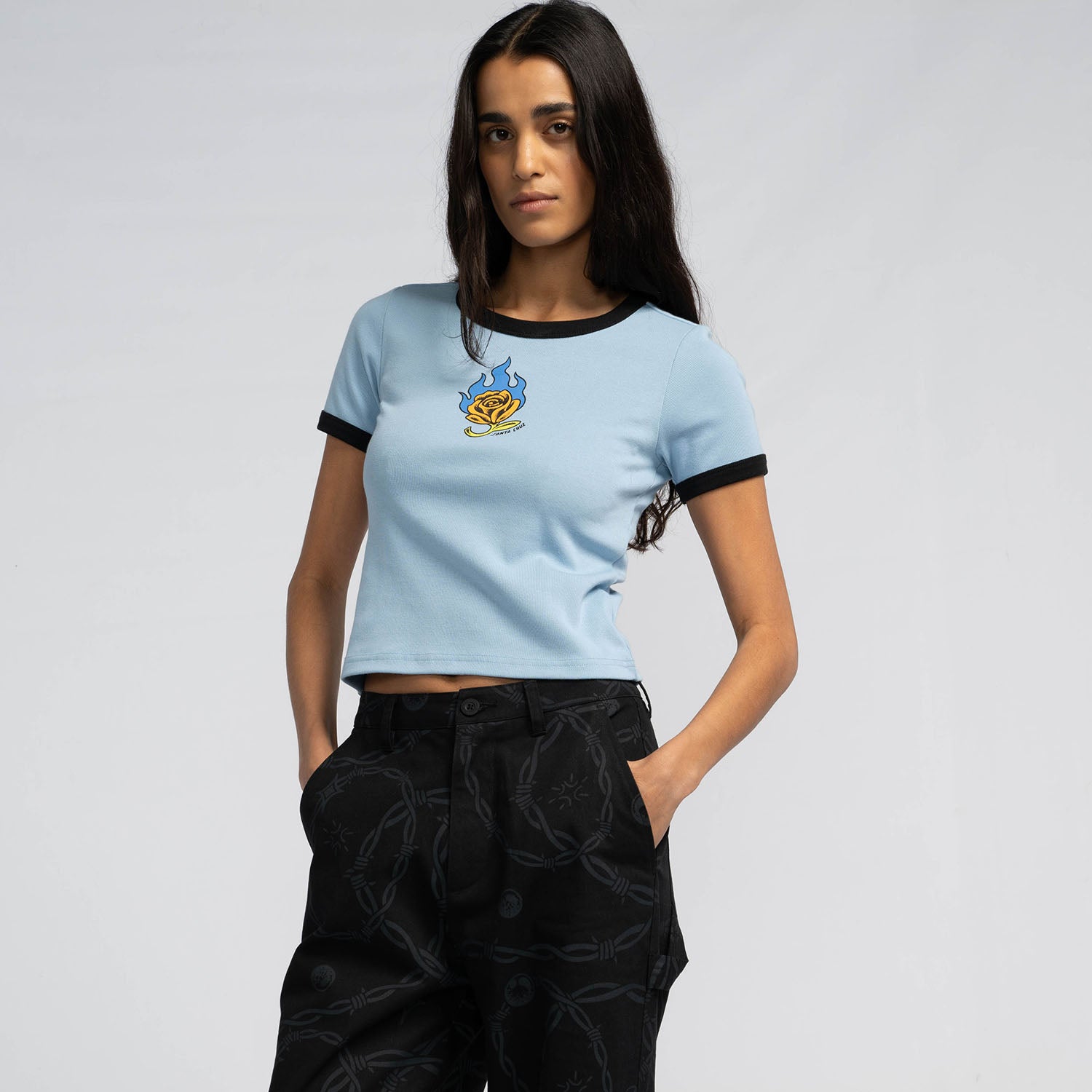 Lucky Rose Ringer T-Shirt