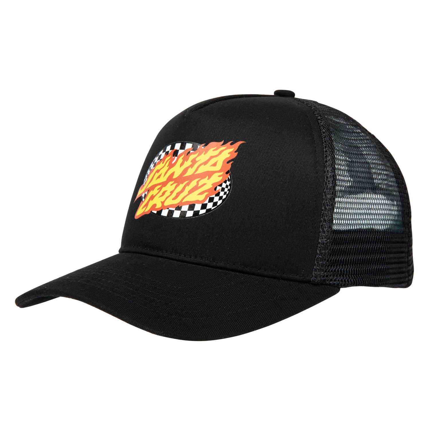 Oval Check Flame Meshback