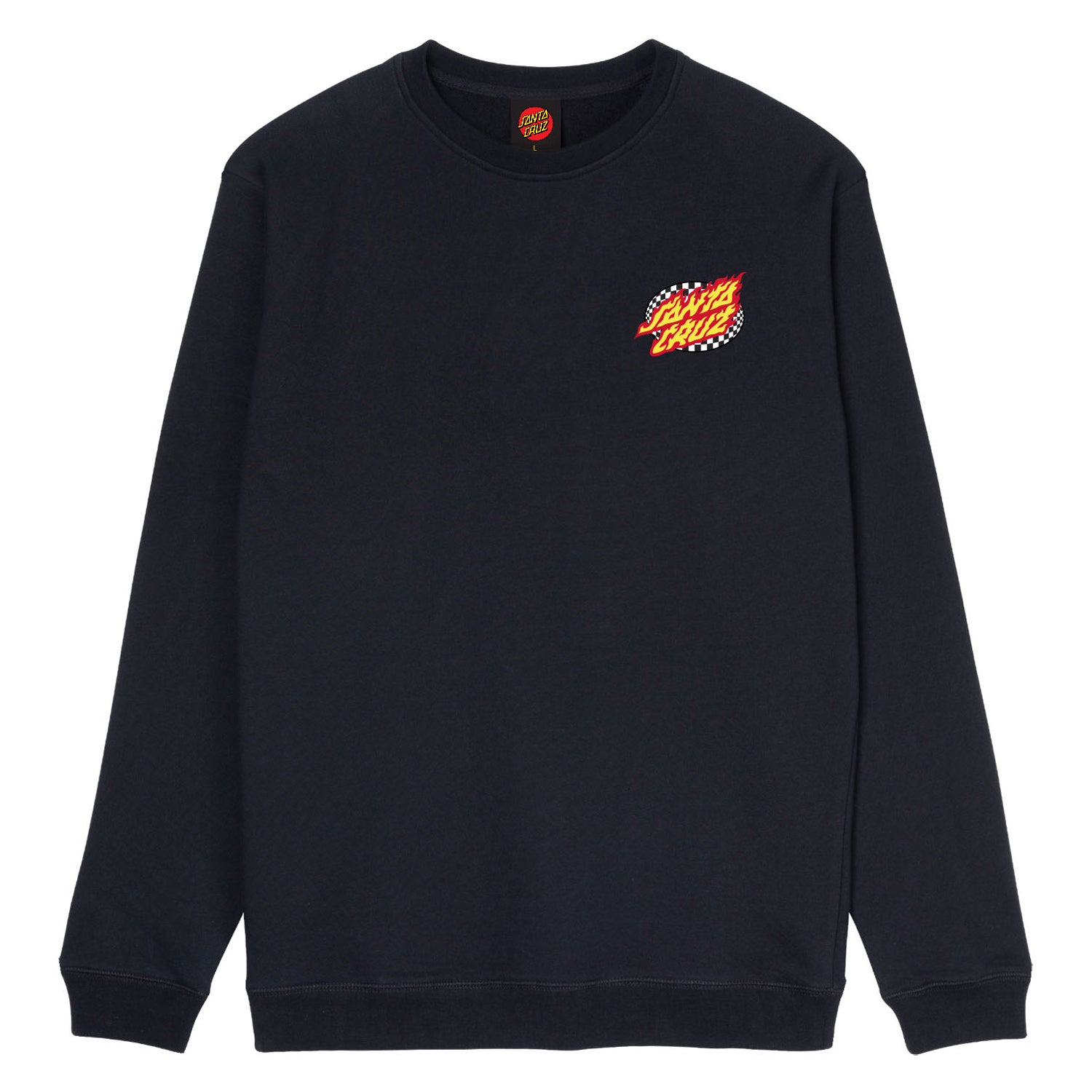 Oval Check Flame Crew