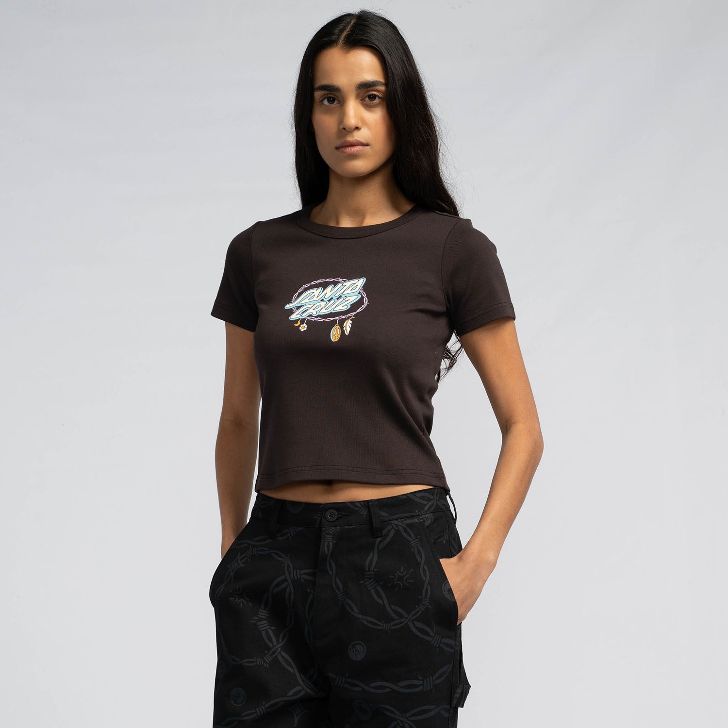 Barbed Oval Dot Front T-Shirt