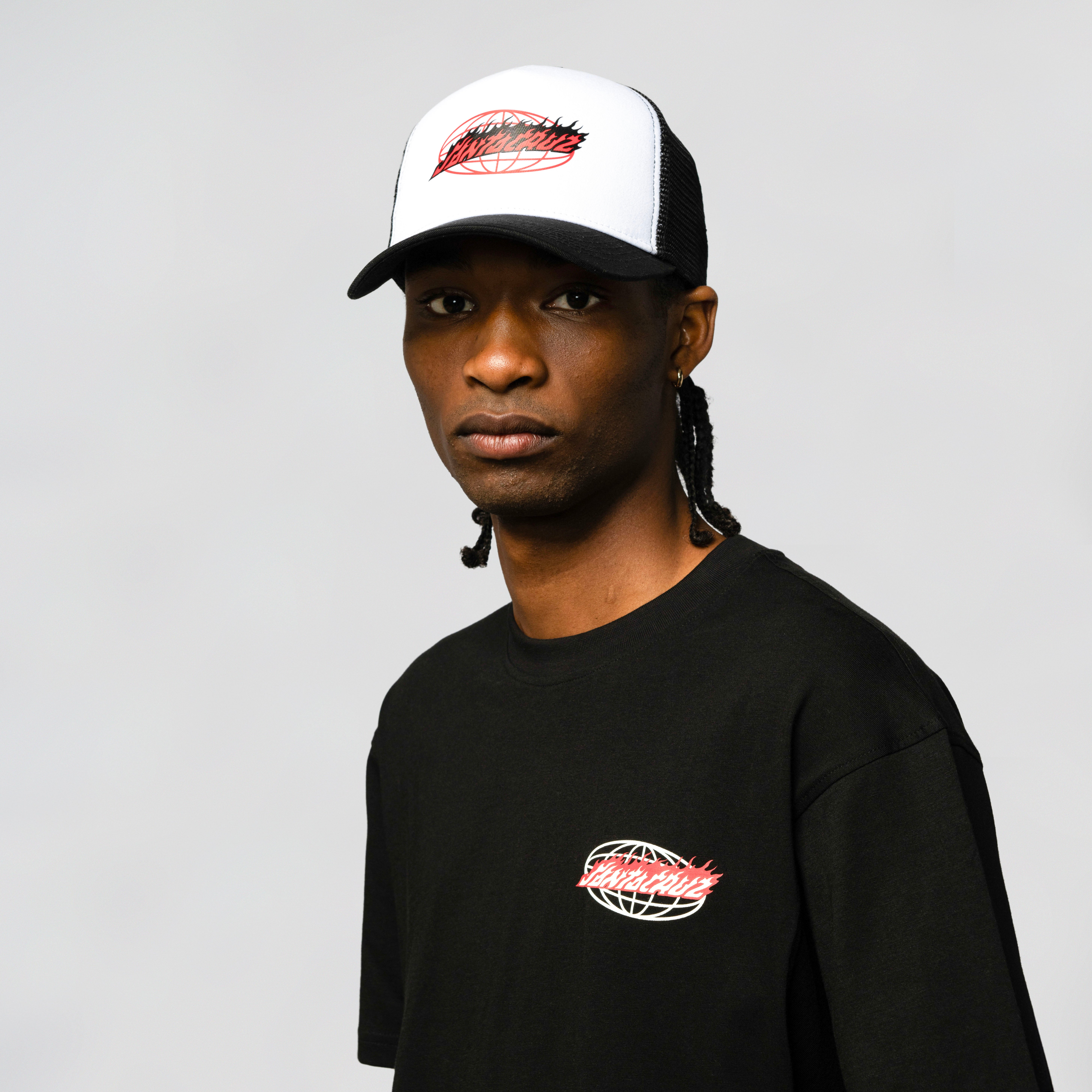 Global Flame Oval Meshback Cap