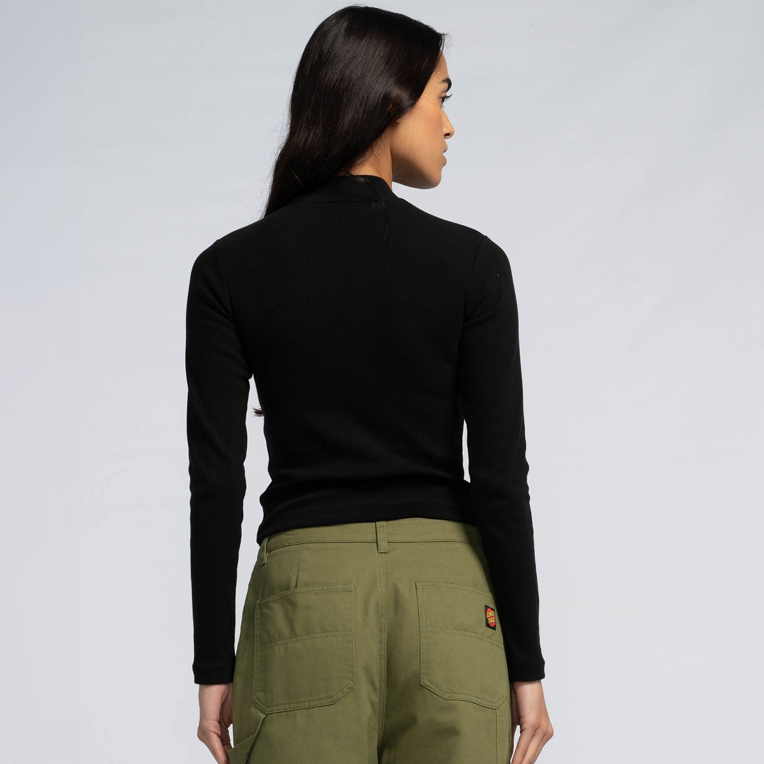 Opus Dot Mock Neck L/S Top