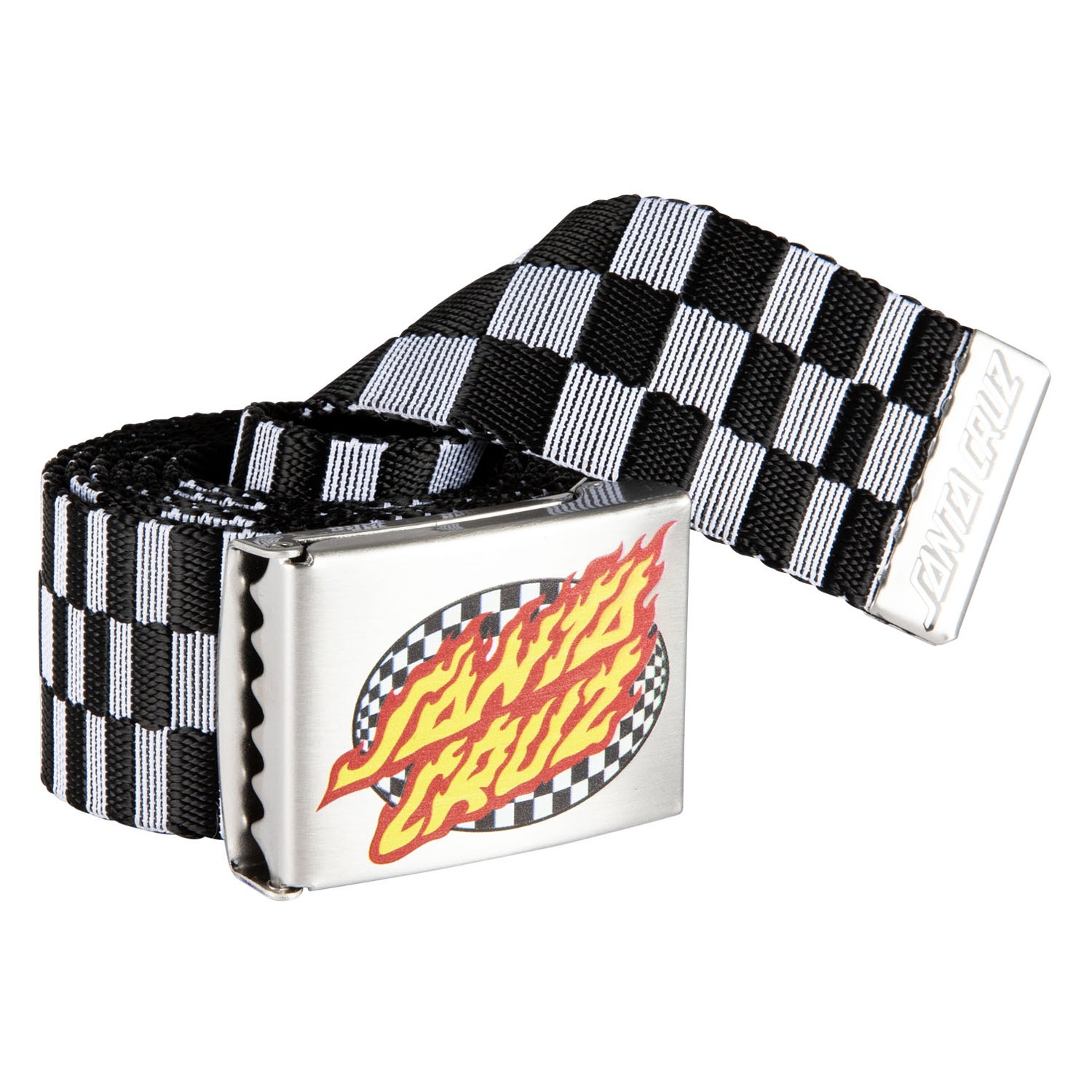Oval Check Flame Belt