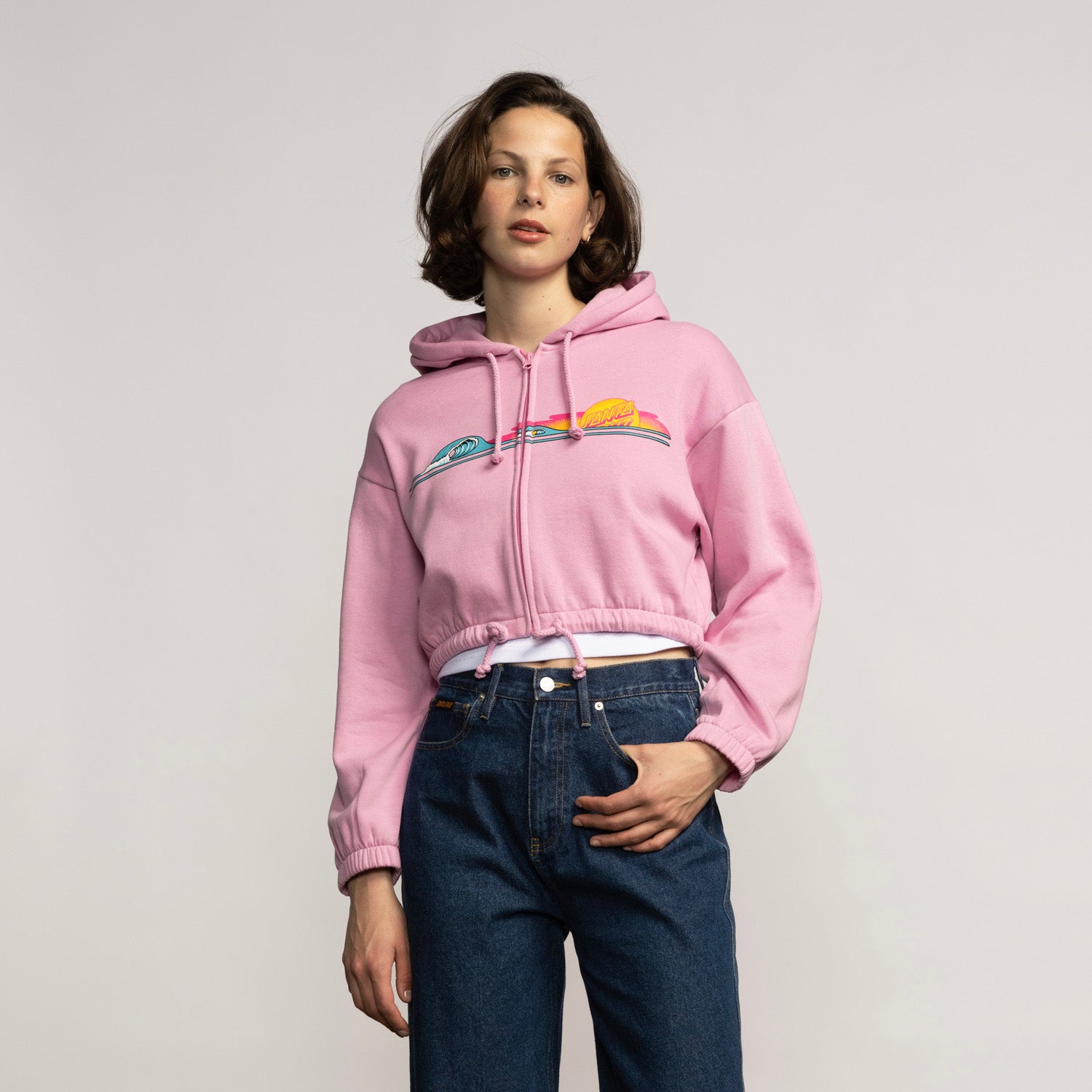 Sunrise Dot Zip Hood