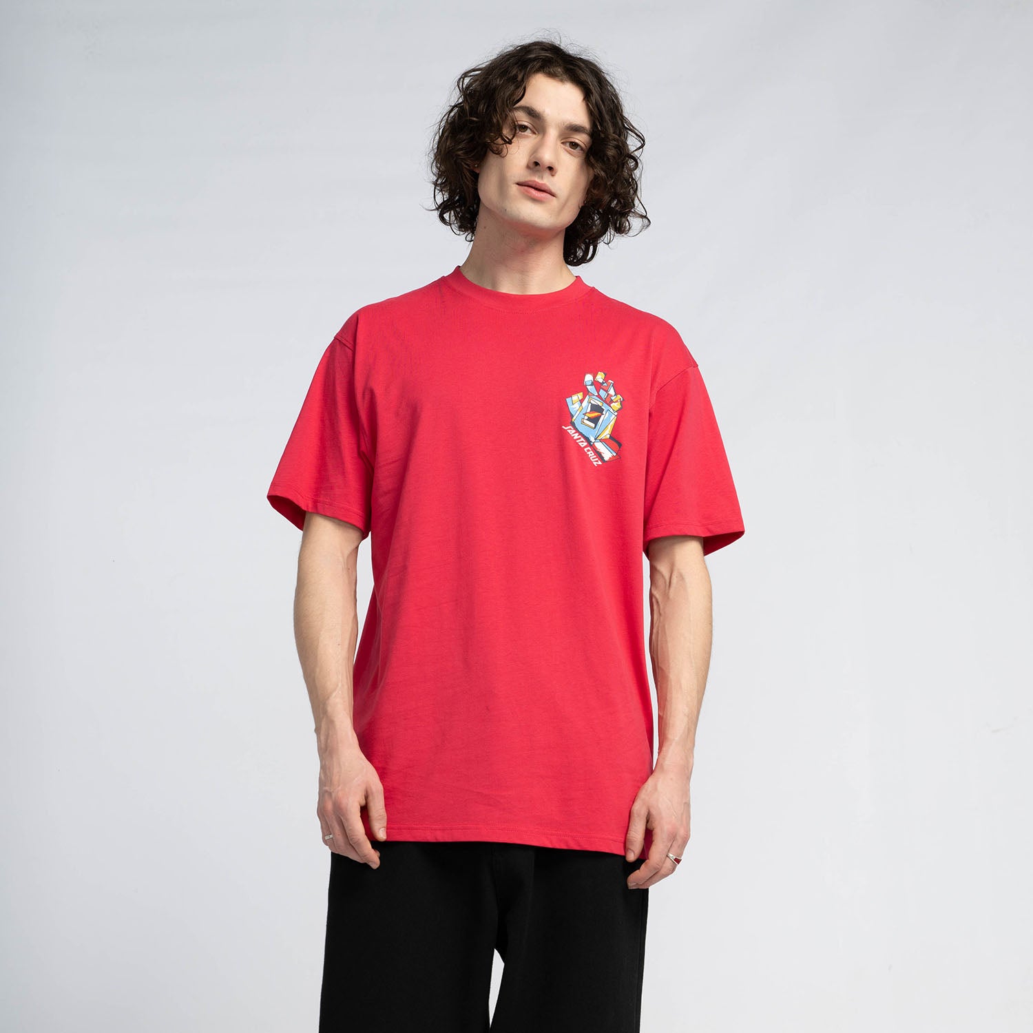 Screaming Scratched Hand Strip T-Shirt