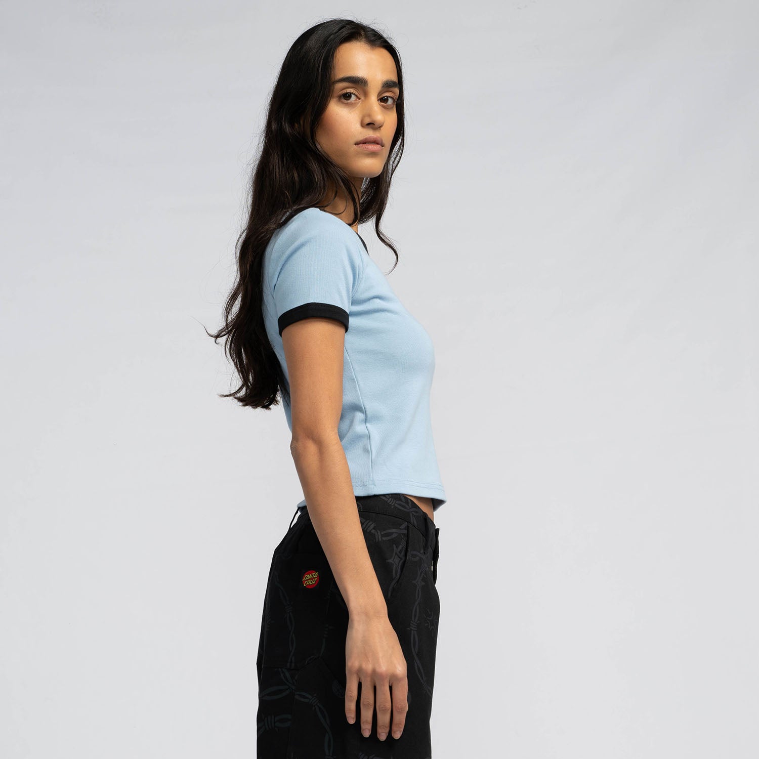 Lucky Rose Ringer T-Shirt