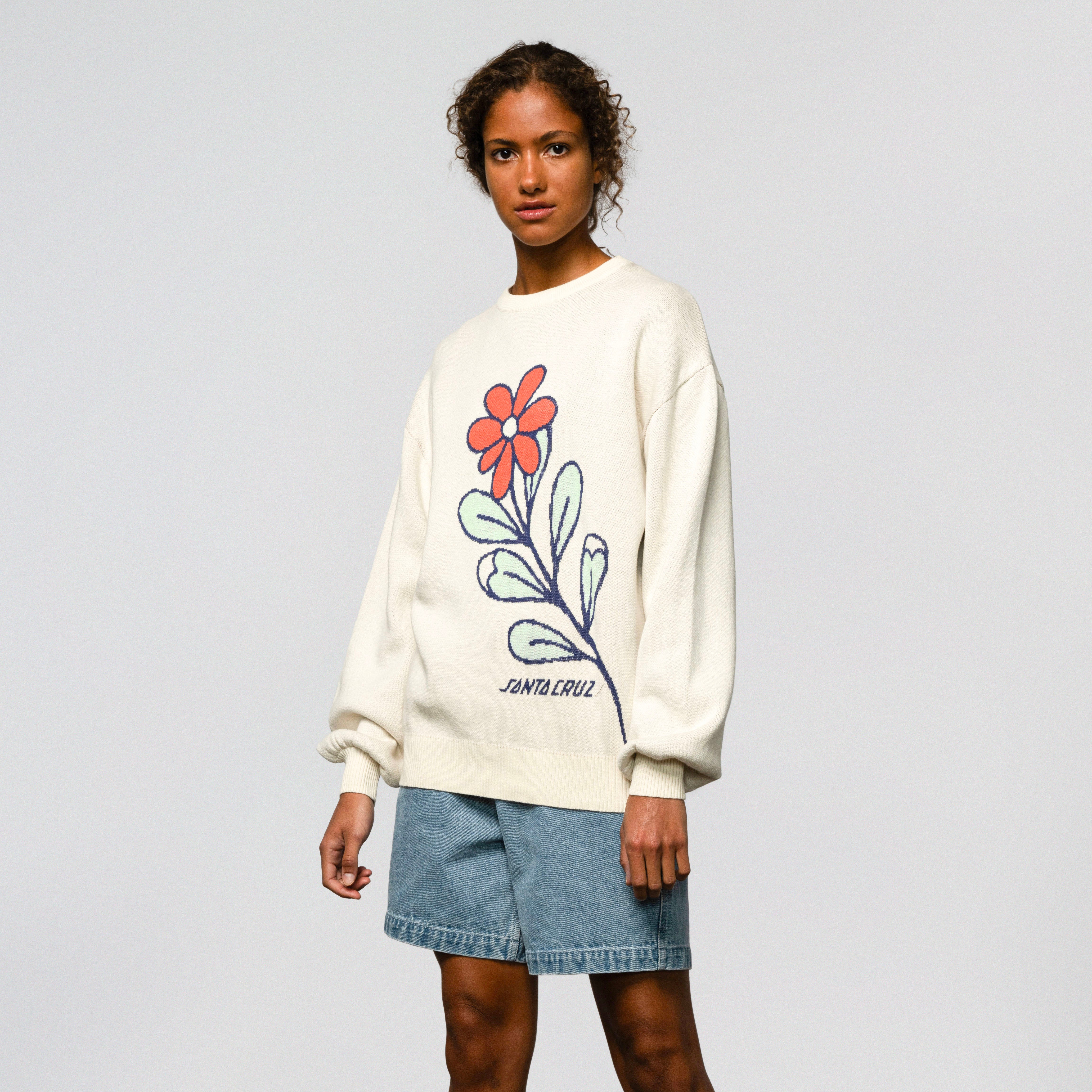 Bloom Front Knit Crew