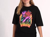Delfino Devil Front Oversized T-Shirt