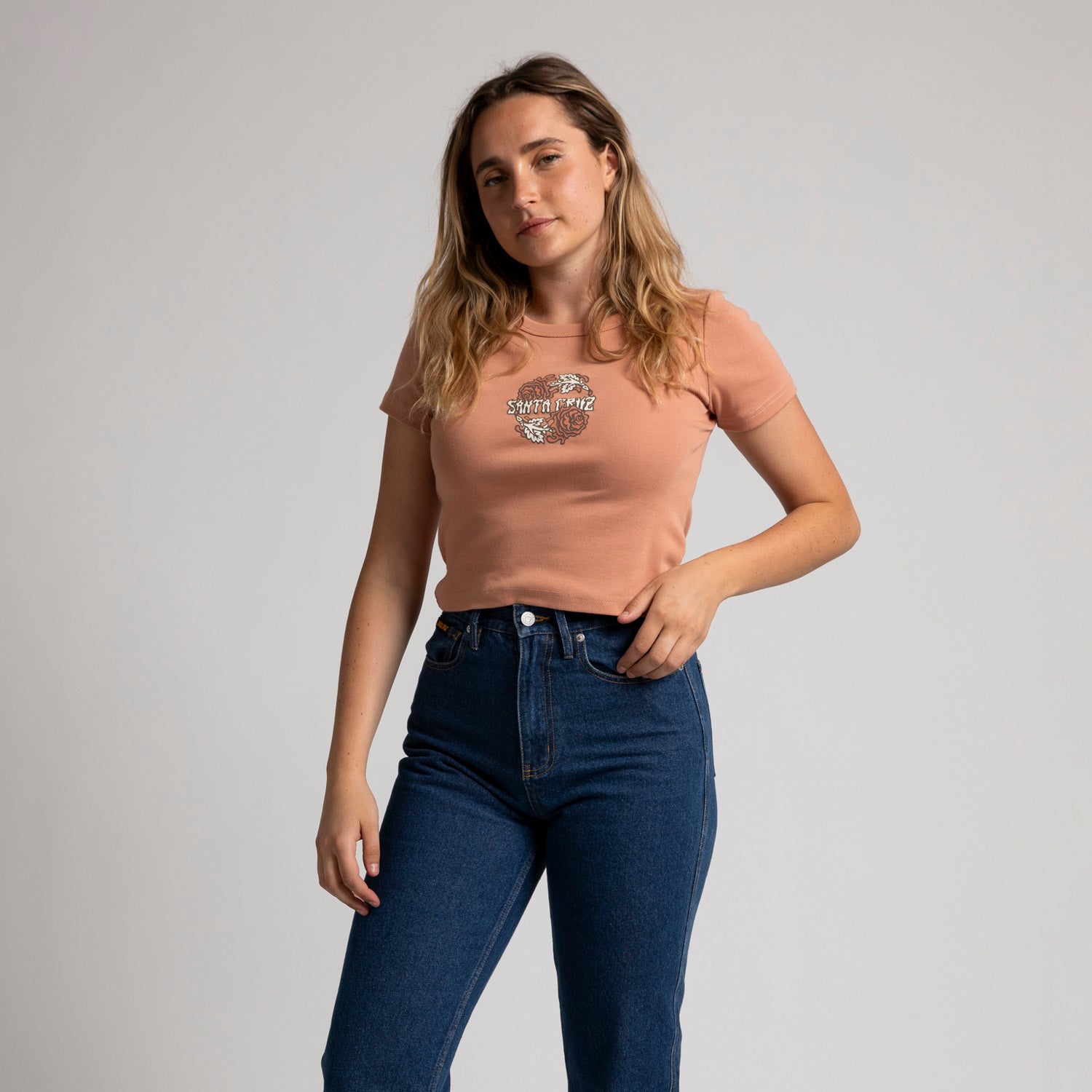 Dressen Rose Crew Two Front T-Shirt