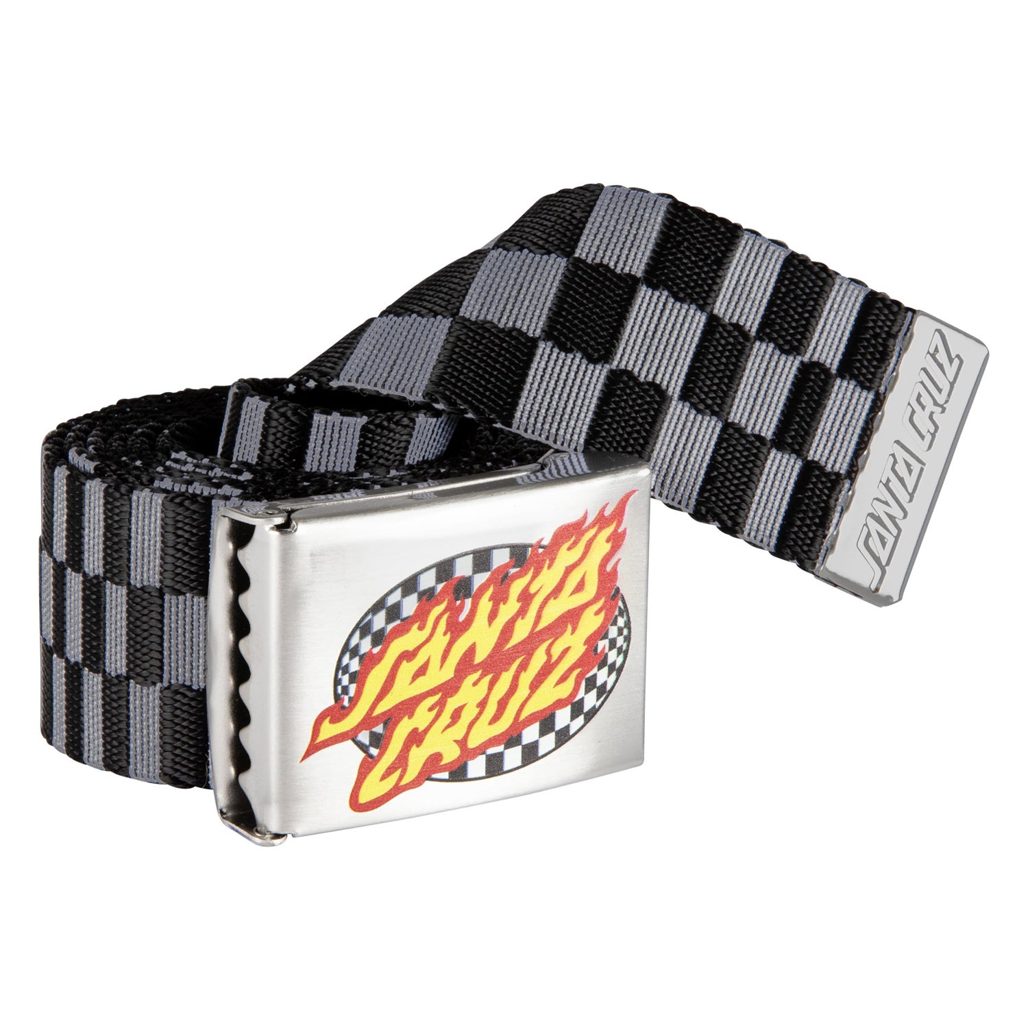 Oval Check Flame Belt