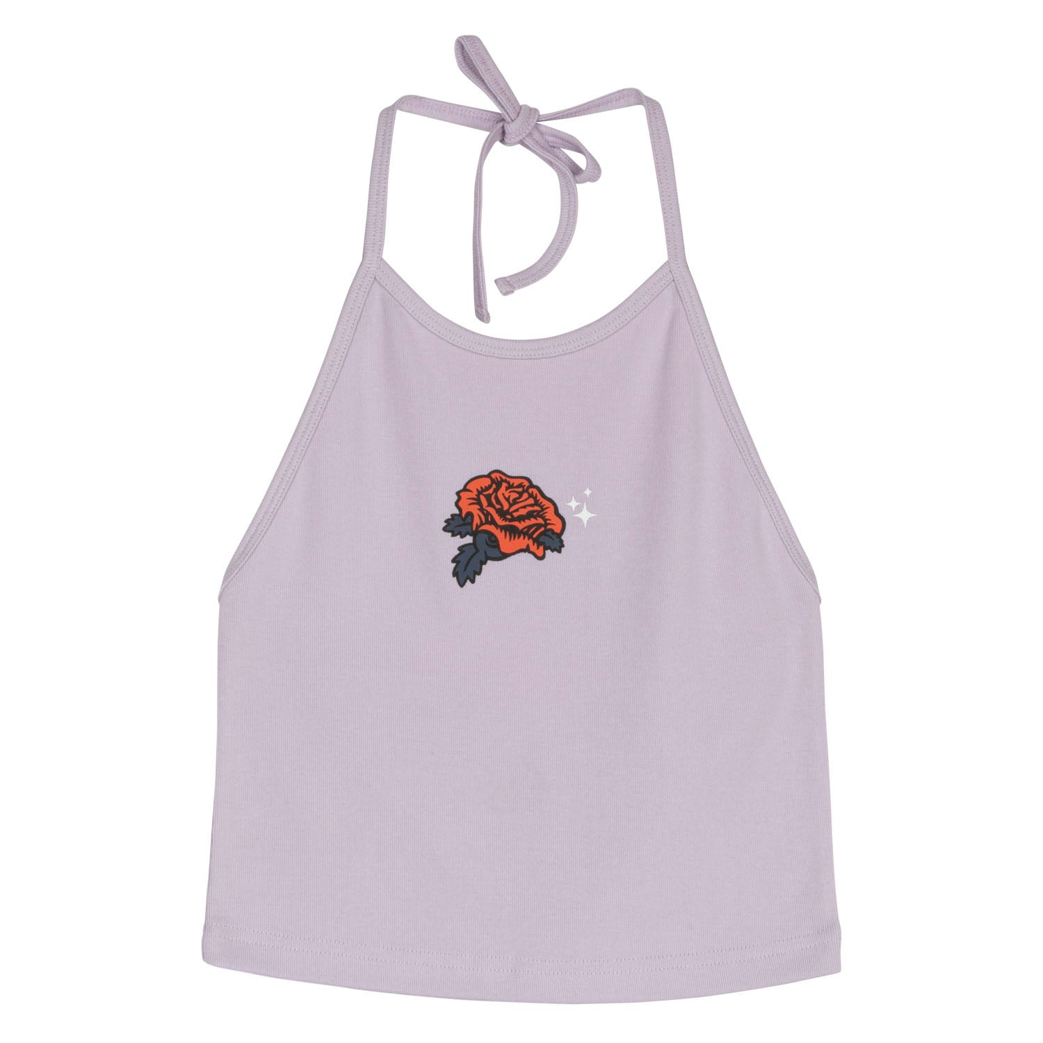 Rose Glimmer Halter Top