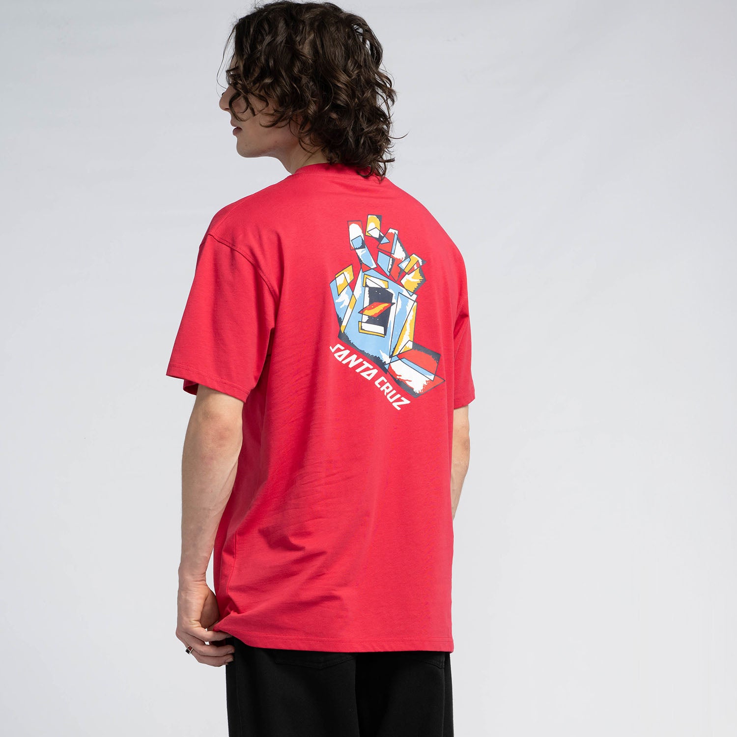 Screaming Scratched Hand Strip T-Shirt