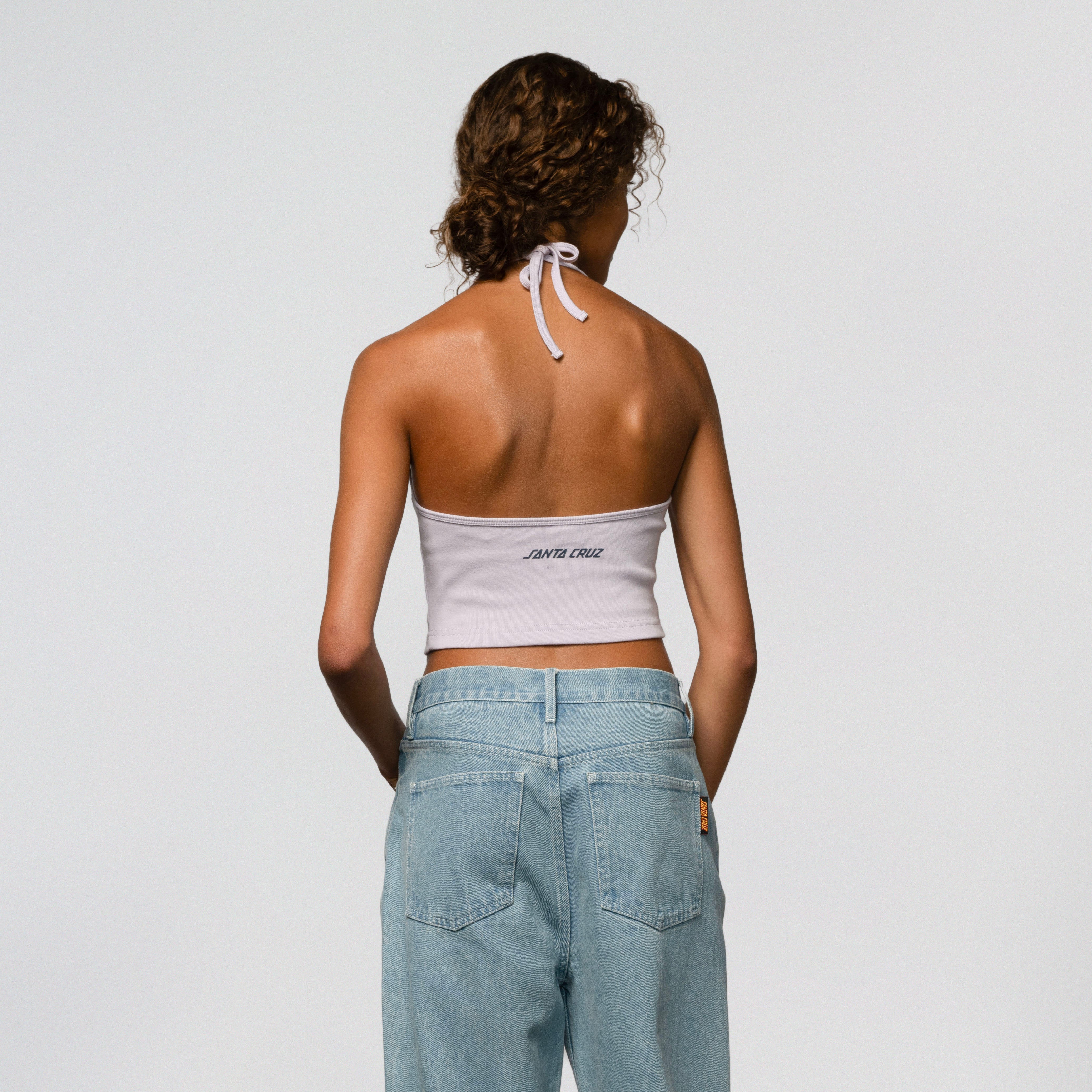 Rose Glimmer Halter Top