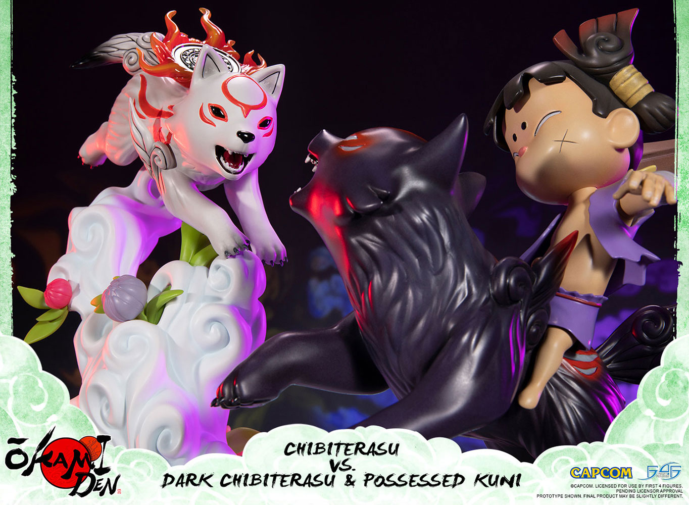 Chibiterasu vs Dark Chibiterasu & Possesed Kuni