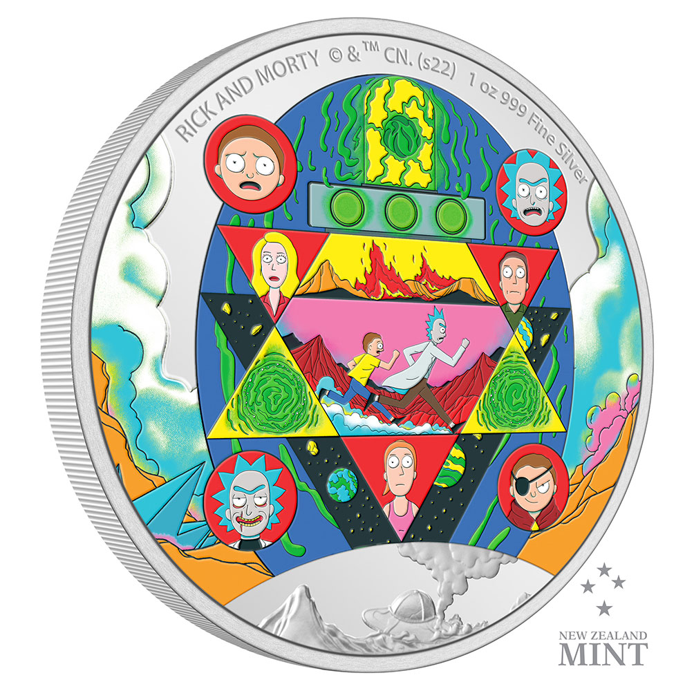 Rick and Morty 1oz Silver Coin