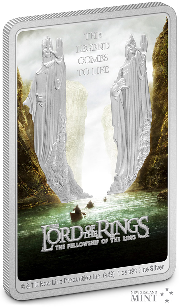 The Lord of the Rings: The Fellowship of the Ring Movie Poster 1oz Silver Coin