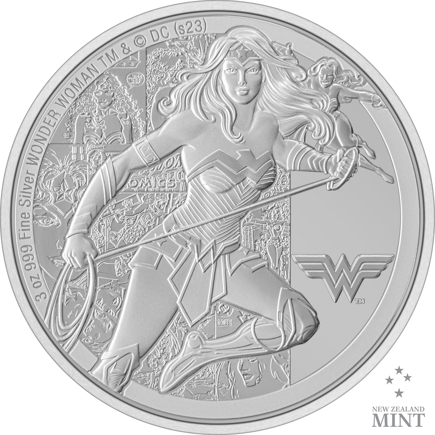 Wonder Woman 3oz Silver Coin