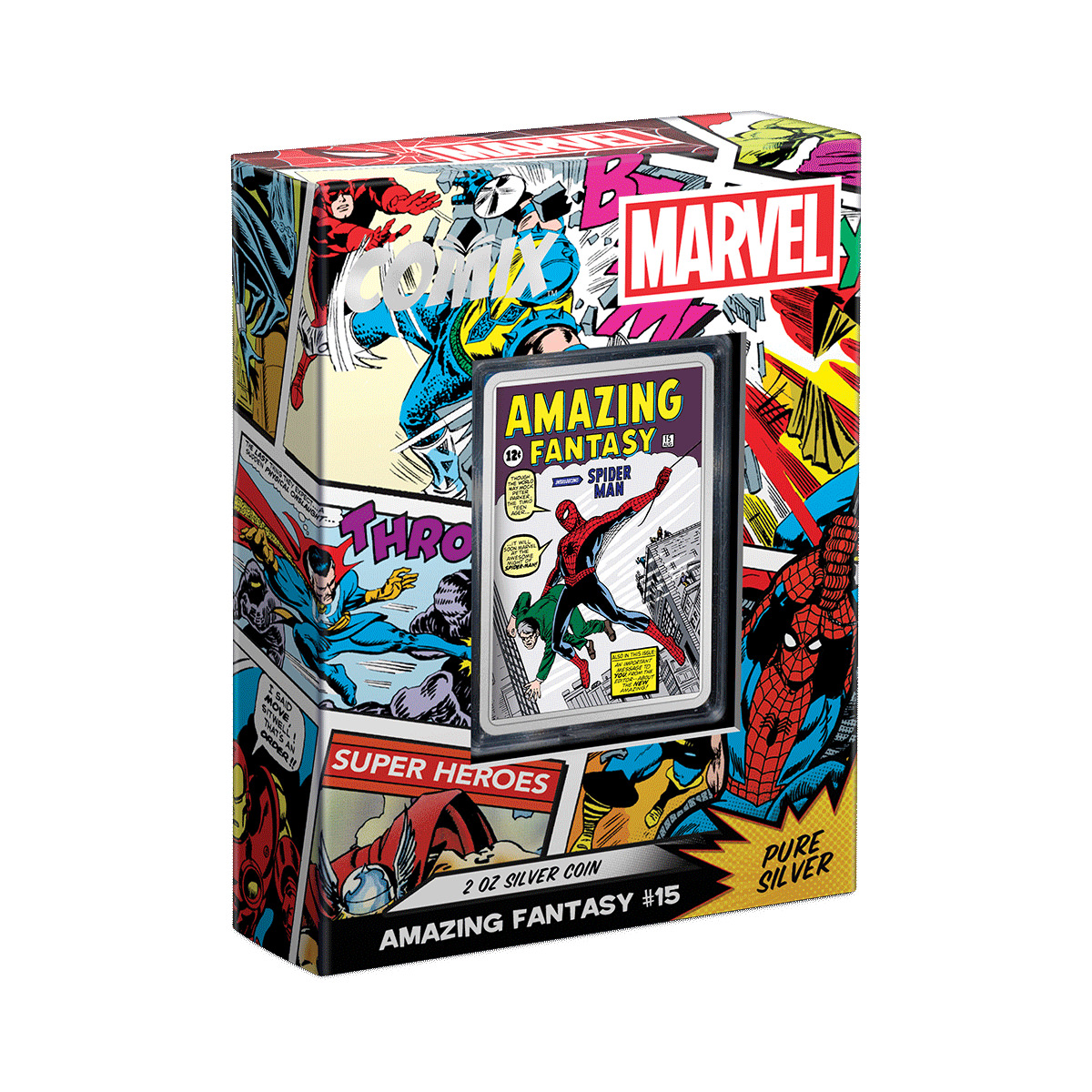 Amazing Fantasy #15 2oz Silver Coin