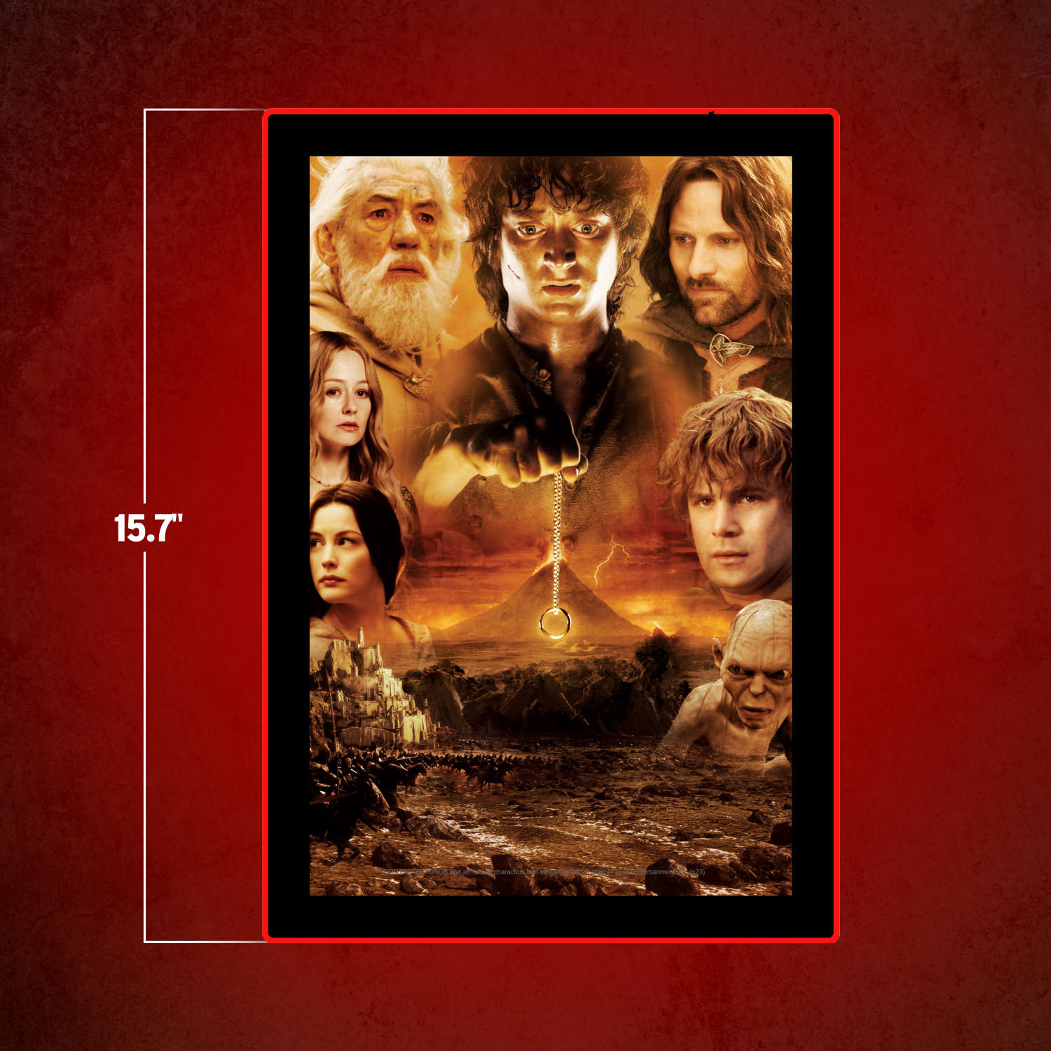 Lord of the Rings Fellowship - LED Movie Mini-Poster