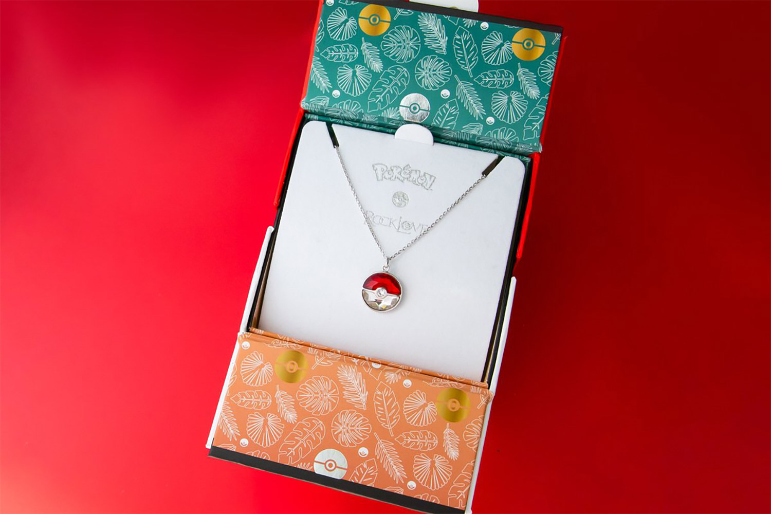 Crystal Poke Ball Necklace