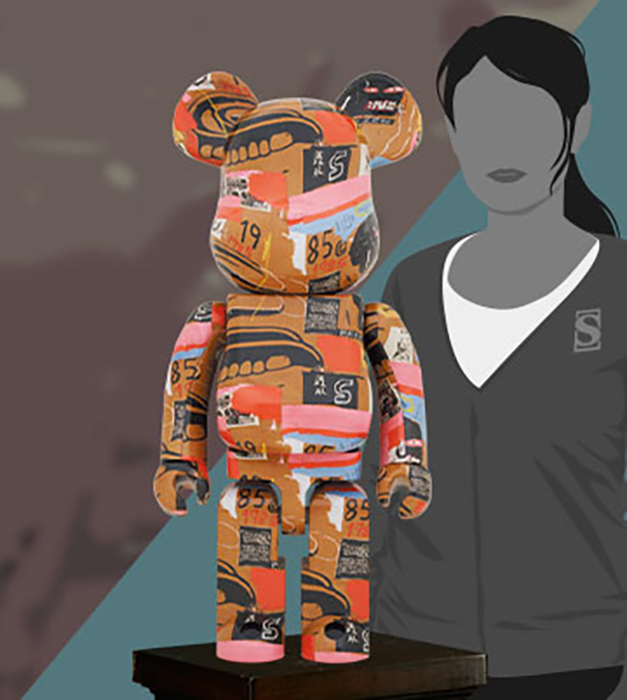 Be@rbrick Andy Warhol x Jean-Michel Basquiat #2 1000%