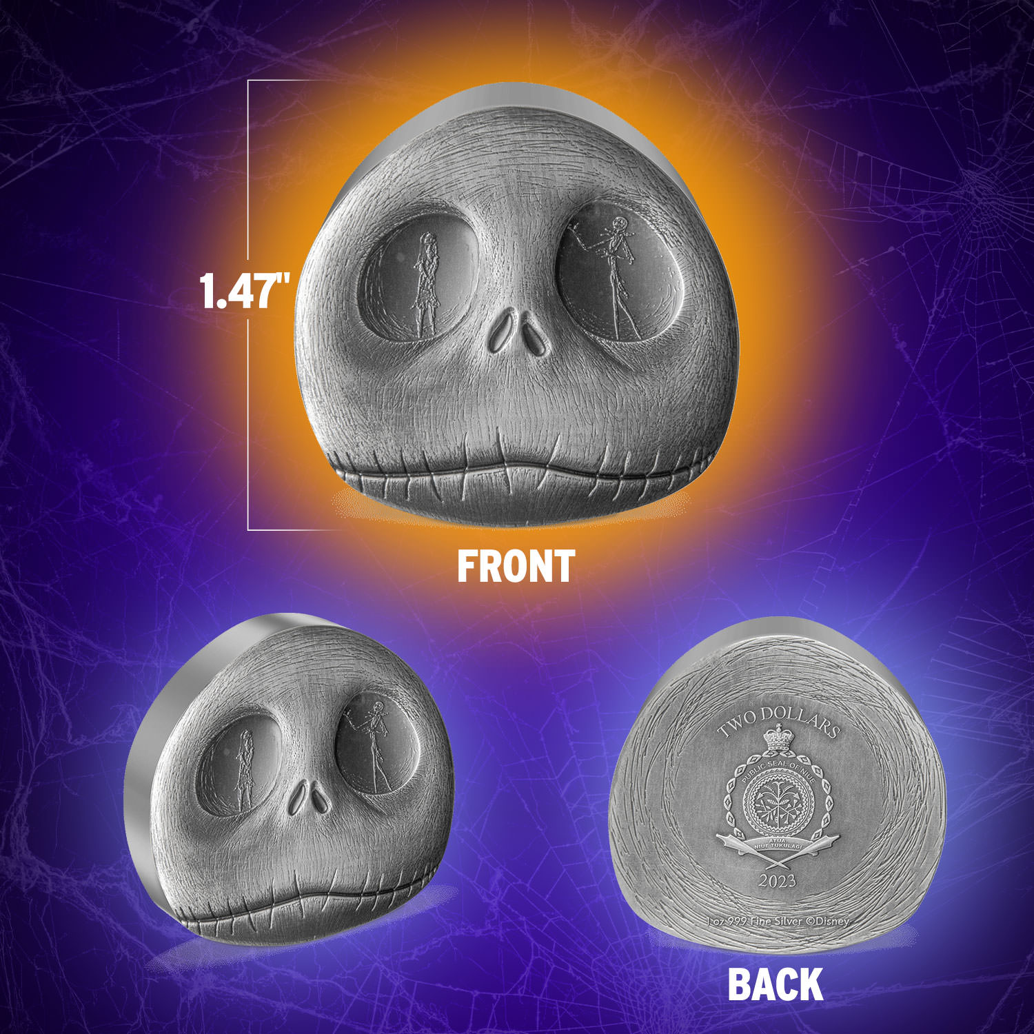 The Nightmare Before Christmas 30th Anniversary 1oz Silver Coin