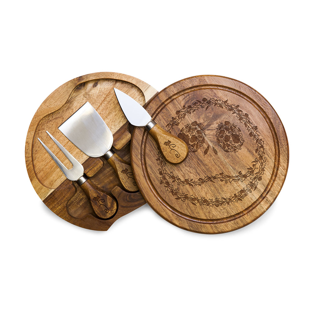 Jack Skellington Acacia Brie Cheese Cutting Board and Tool Set
