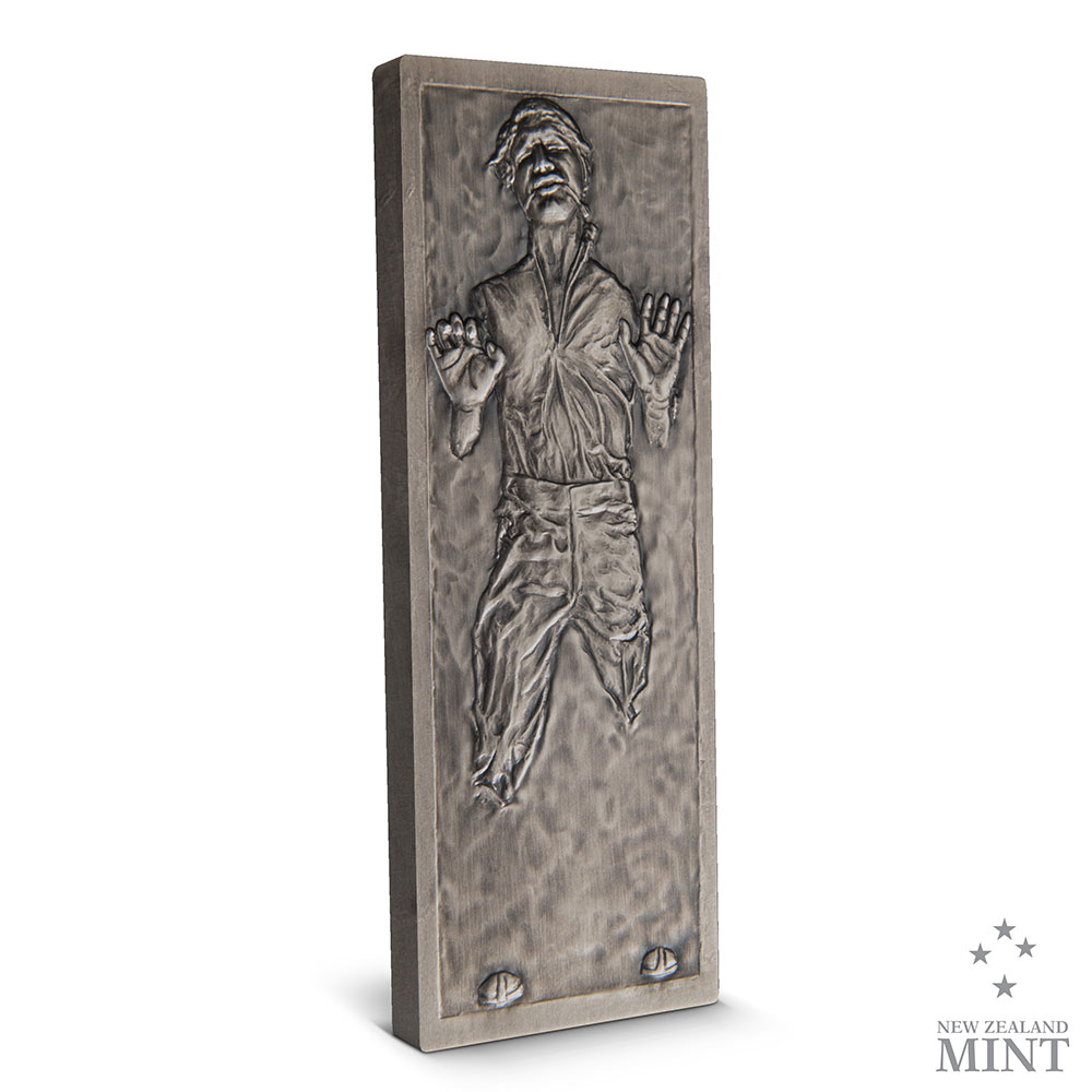 Han Solo in Carbonite 10oz Silver Coin