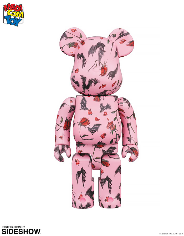 Be@rbrick Kidill × Eri Wakiyama Bat & Rose Pink 100% & 400%