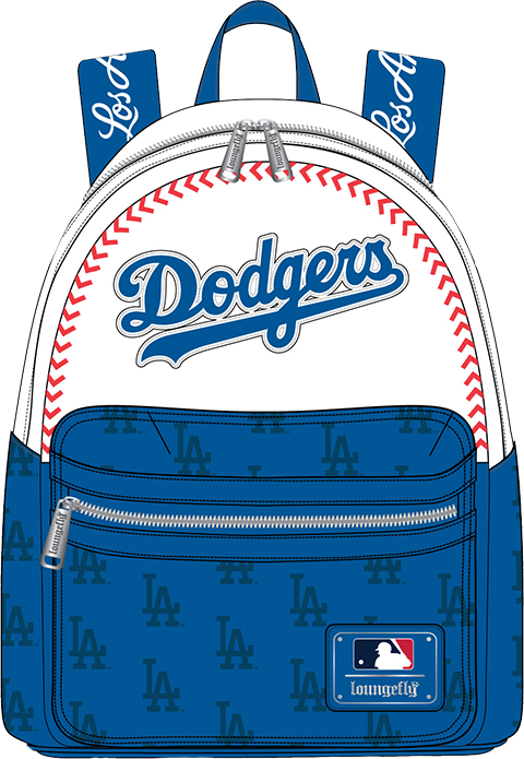 LA Dodgers Baseball Seam Stitch Mini Backpack