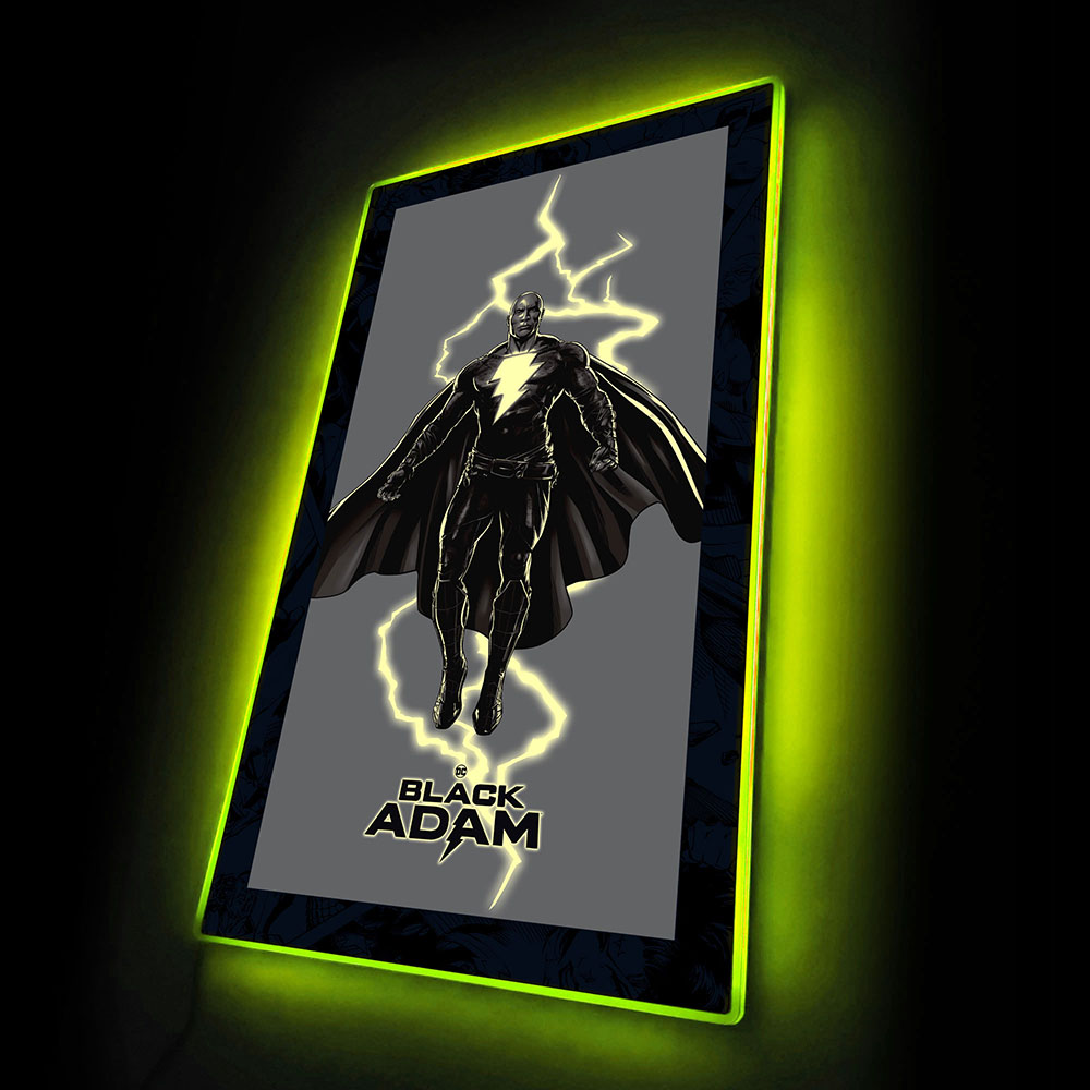 Black Adam Aka Dwayne Johnson (1) LED Mini-Poster Light