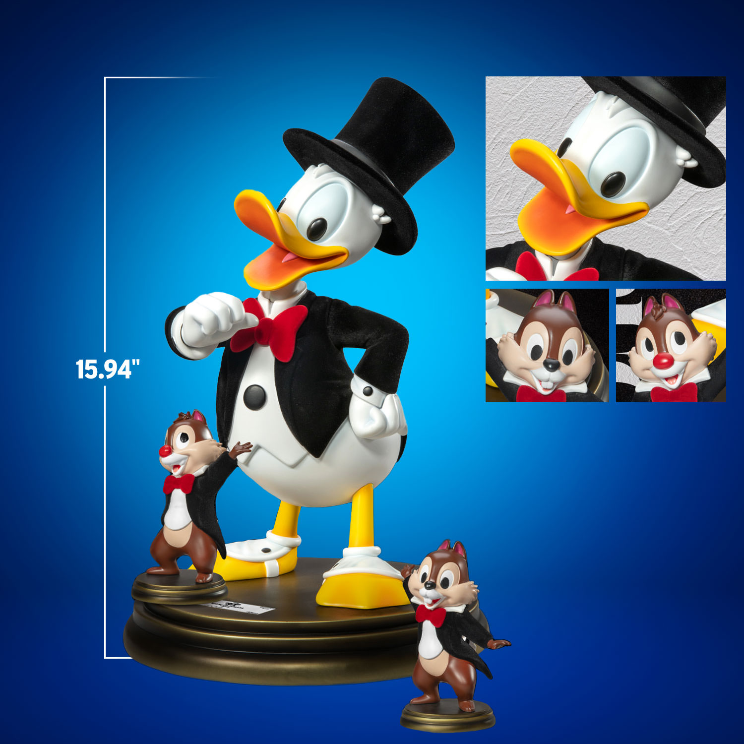 Tuxedo Donald Duck with Chip ’n Dale