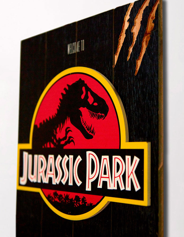 Jurassic Park WOODART 3D “1993 Art”