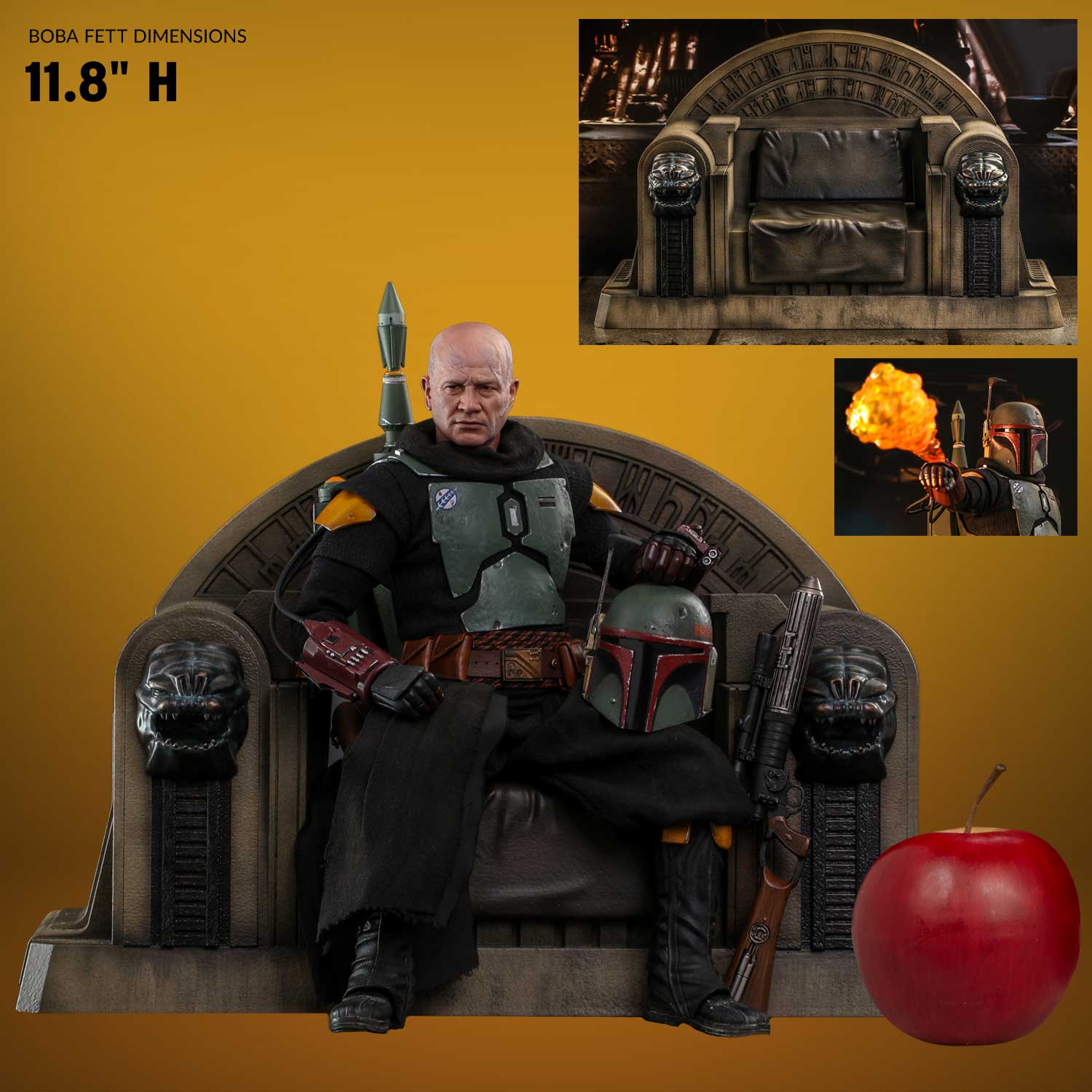 Boba Fett (Repaint Armor) and Throne